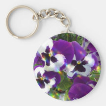 Pansy Keychain