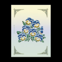 Pansy Postcard postcards