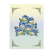 Pansy Postcard