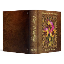 Pansy - Purple & Yellow Pansies Vinyl Binder