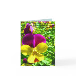 Pansy Quote & Heron card