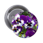 Pansy Round Button
