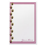 Pansy Row Stationery-customize