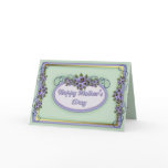 Pansy Scrolls Mother's Day Greeting Cards