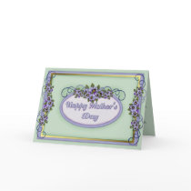 Pansy Scrolls Mother's Day cards