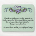 Pansy Scrolls Mother's Day mousepads by Spice Pansy Scrolls Mother's Day mousepads