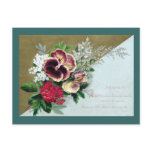 Pansy Tussie-Mussie and Dryden Verse Postcards