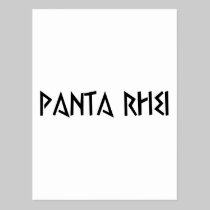 panta rhei everything flows postcards