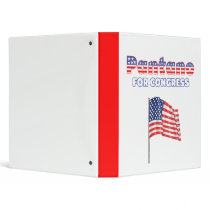 Pantano for Congress Patriotic American Flag Binders