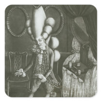 Pantheon Macaroni, 1773 Square Stickers