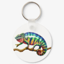 Panther Chameleon Keychain by twopurringcats Panther Chameleon Keychain