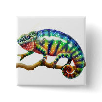 Panther Chameleon Pin