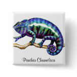 Panther Chameleon Pin