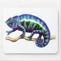 Panther Chameleon Showing his True Colors mousepads by twopurringcats Panther Chameleon Showing his True Colors mousepads
