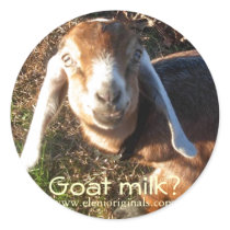 Panther Floyd "Goat Milk?" sticker by Elenimou Panther Floyd "Goat Milk?" sticker