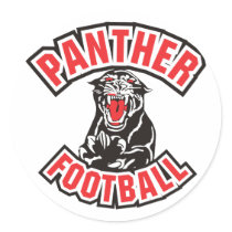 PANTHER FOOTBALL red stickers by Studio16a PANTHER FOOTBALL red stickers