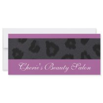 Panther Fur Gift Certificate Rack Card