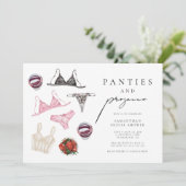 Panties And Prosecco Lingerie Bridal Shower Invitation Zazzle