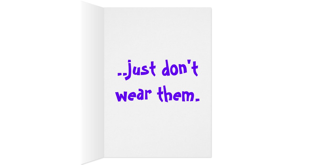 Panties In A Bunch Card Zazzle