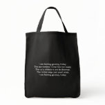 Pantomime. Poem. Black White Tote Bag