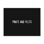 Pants and kilts postcards