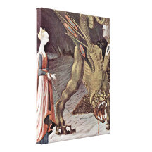 Paolo Uccello - St George fighting the dragon Gallery Wrapped Canvas