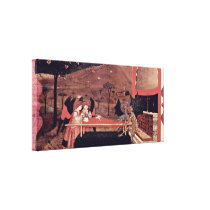 Paolo Uccello - Two angels and two devils Gallery Wrap Canvas