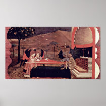 Paolo Uccello - Two angels and two devils Posters