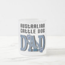 PAPÁ australiano del perro del ganado Taza