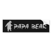 Papa Bear Bumper Sticker