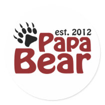 papa bear claw 2012 sticker