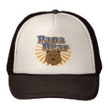 Papa Bear, Cool Fathers Day Vintage Look Hat