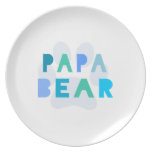 Papa bear dinner plates