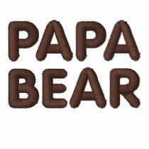 Papa Bear Embroidered Polo Shirt