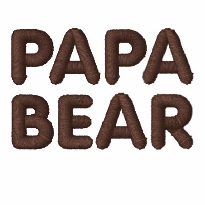 Papa Bear Embroidered Polo Shirt by teesforyourfamily