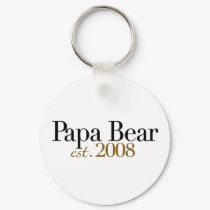 Papa Bear Est 2008 keychains