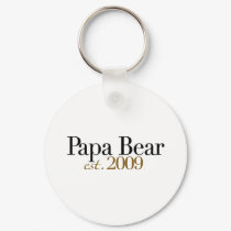 Papa Bear Est 2009 keychains by worldsfair Papa Bear Est 2009 keychains