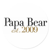 Papa Bear Est 2009 Sticker