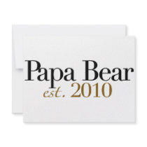 Papa Bear Est 2010 invitations