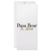Papa Bear Est 2010 rack cards