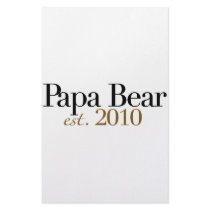 Papa Bear Est 2010 stationery