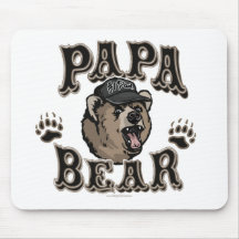 Papa Bear Father's Day Gear Mouse Mat