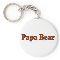 Papa Bear Keychain