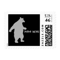 Papa Bear Postage Stamp