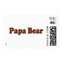 Papa Bear Postage Stamp