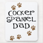 Papá de cocker spaniel para los papás del perro alfombrilla de ratón