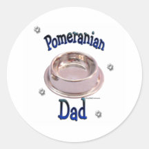 Papá de Pomeranian - pegatina