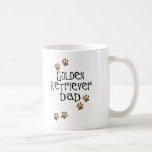 Papá del golden retriever taza de café