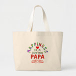 Papa Happiness Canvas Bags