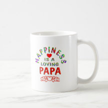 Papa Happiness Coffee Mugs